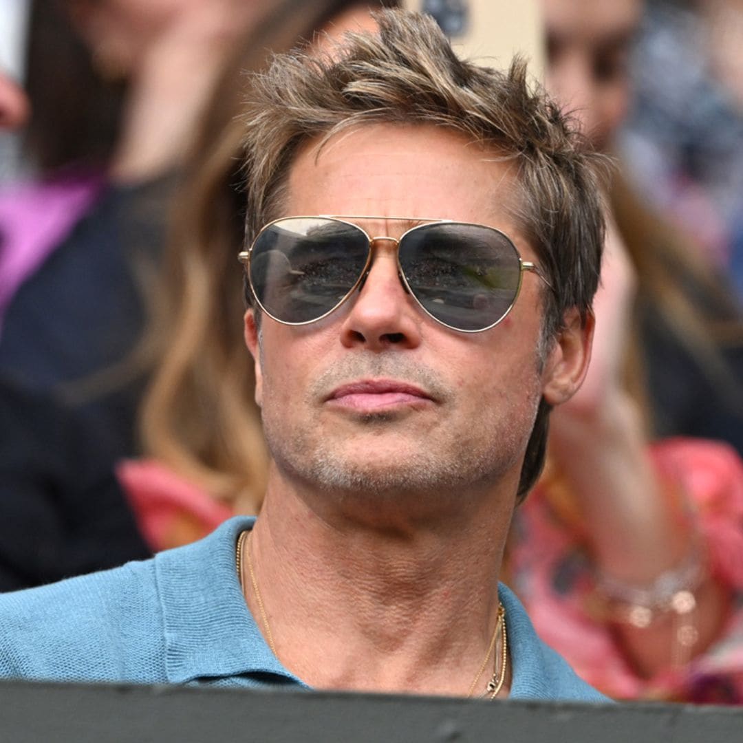 Las fotos de Brad Pitt en Wimbledon que han dado la vuelta al mundo