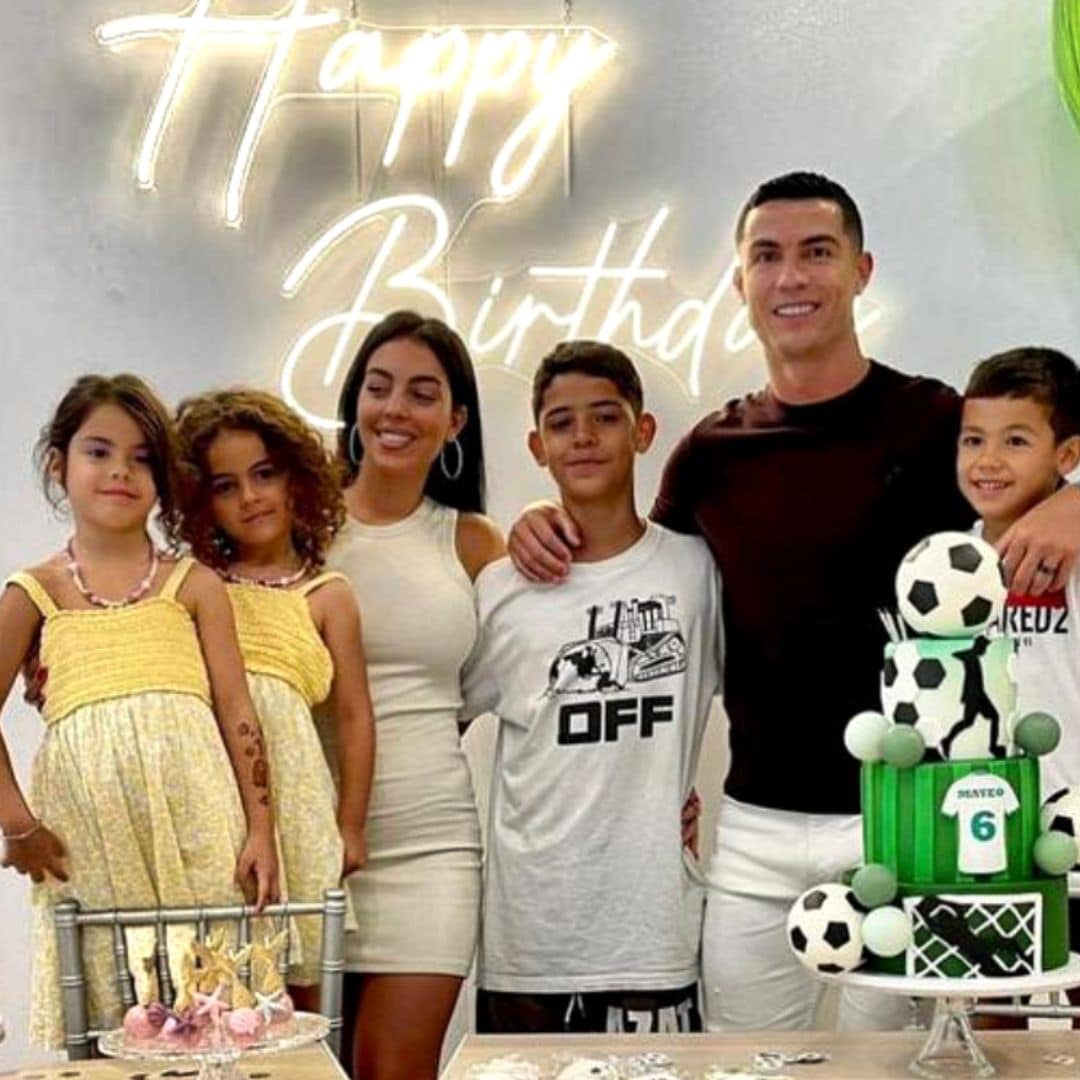 Georgina encandena celebraciones en Madrid y festeja con Cristiano el cumpleaños de sus hijos Eva y Mateo