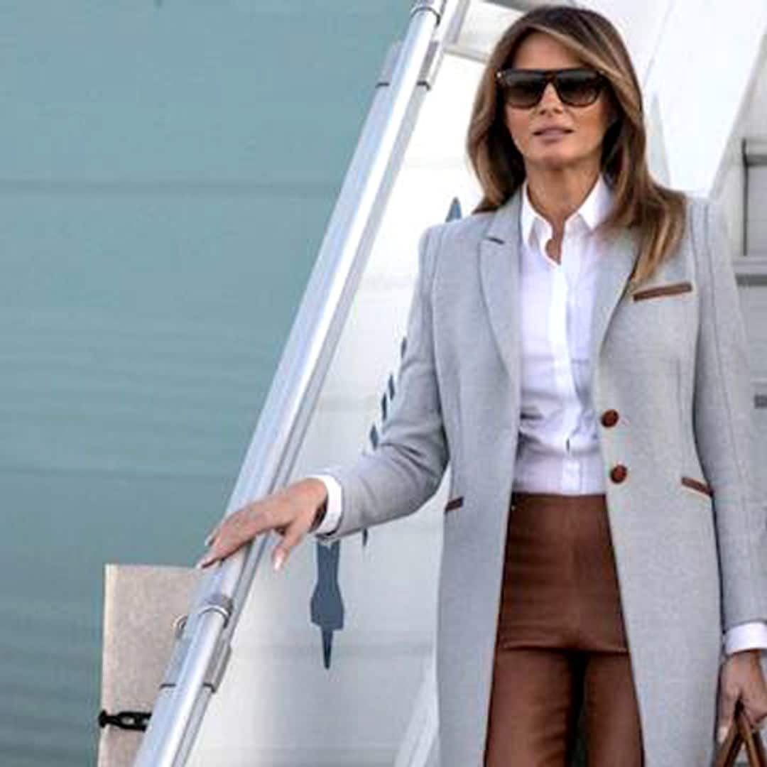 Un avión en el que volaba Melania Trump es obligado a aterrizar por humo en la cabina