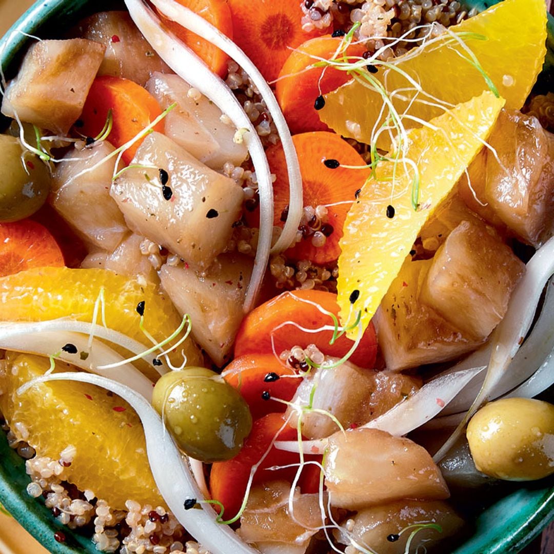 'Poke' de bacalao y quinoa