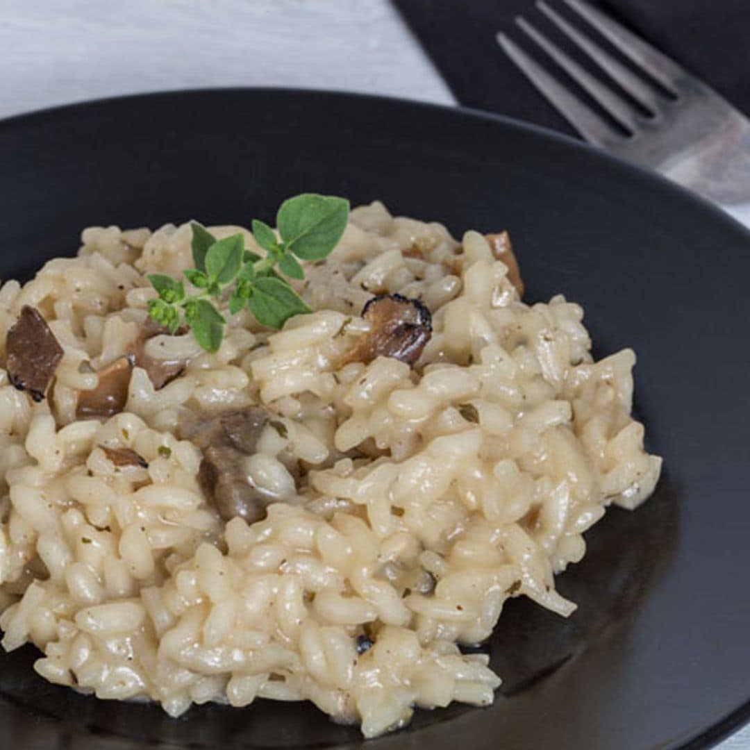 Risotto con boletus y trufa