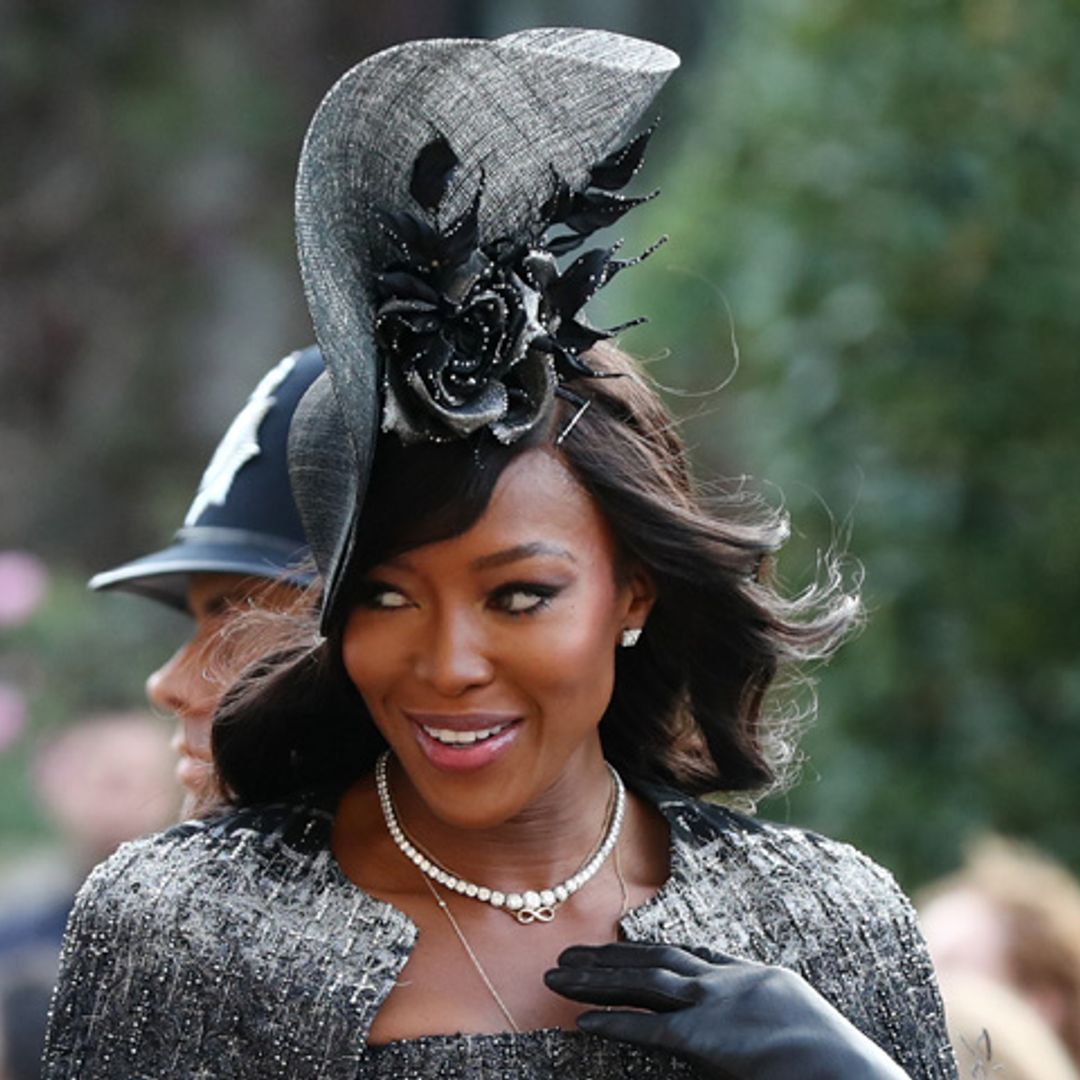 Naomi Campbell en la boda real es un 'WOW'!