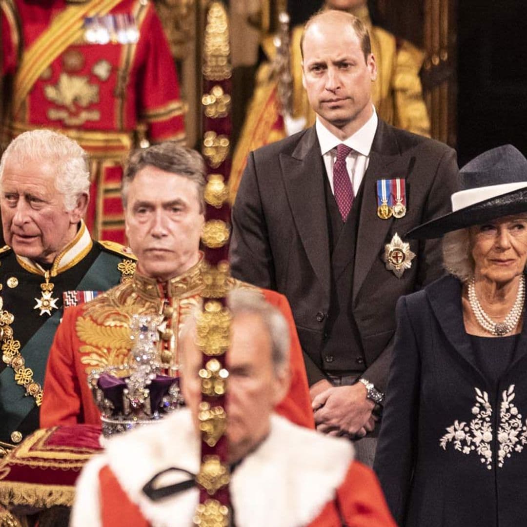 El príncipe Guillermo y Camilla de Cornualles, los otros protagonistas en la apertura del Parlamento