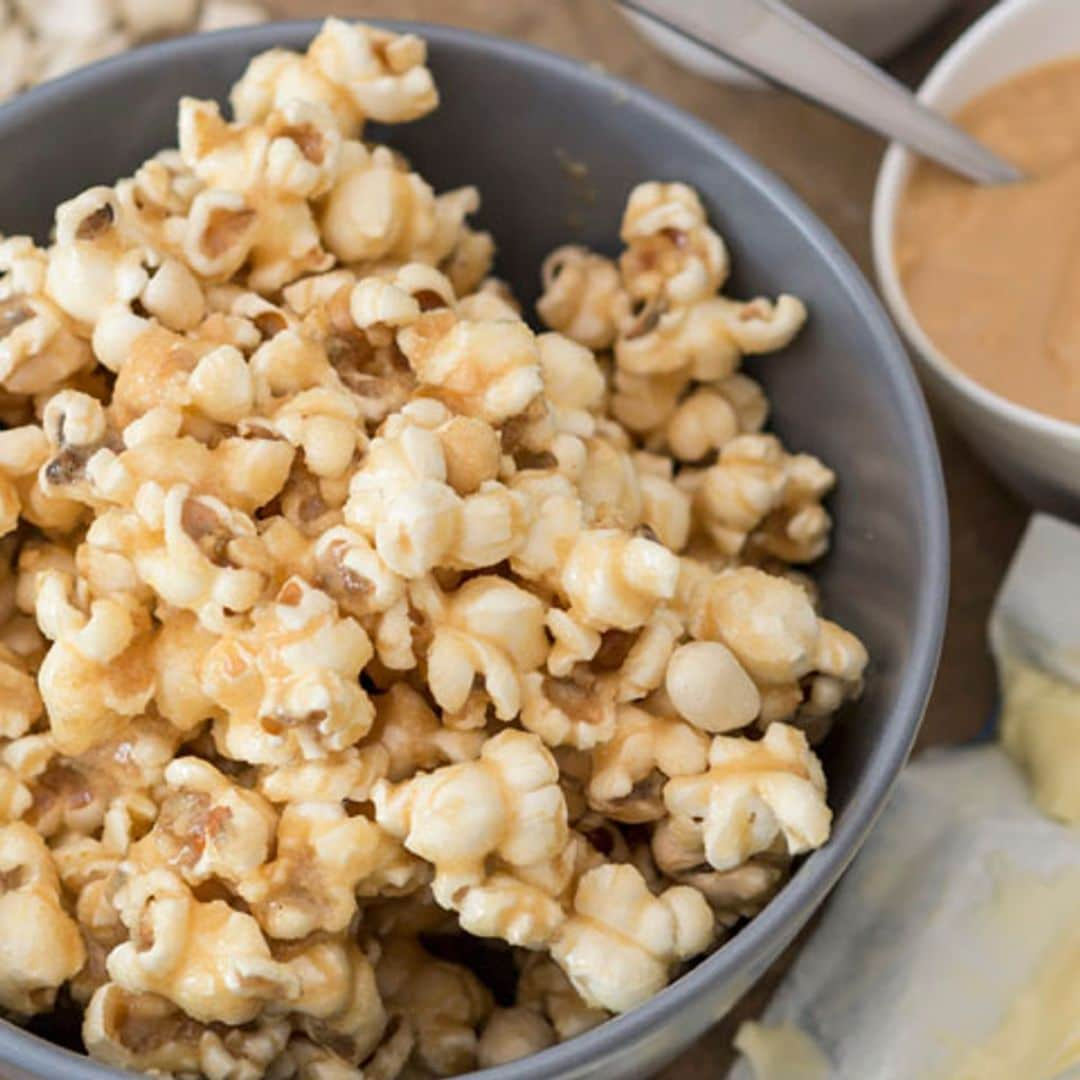 Palomitas con mantequilla de cacahuete