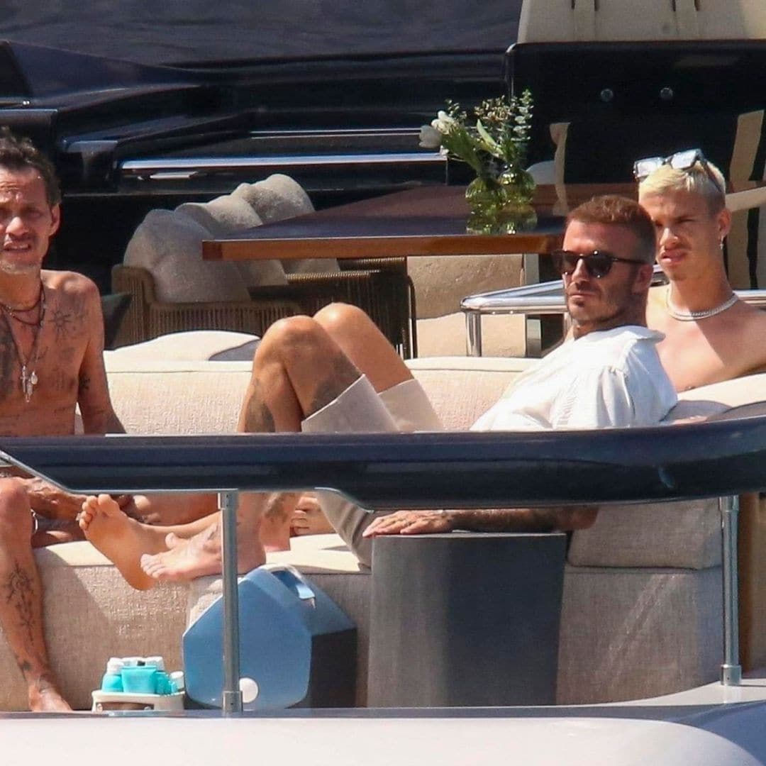 marc anthony y david beckham en yate