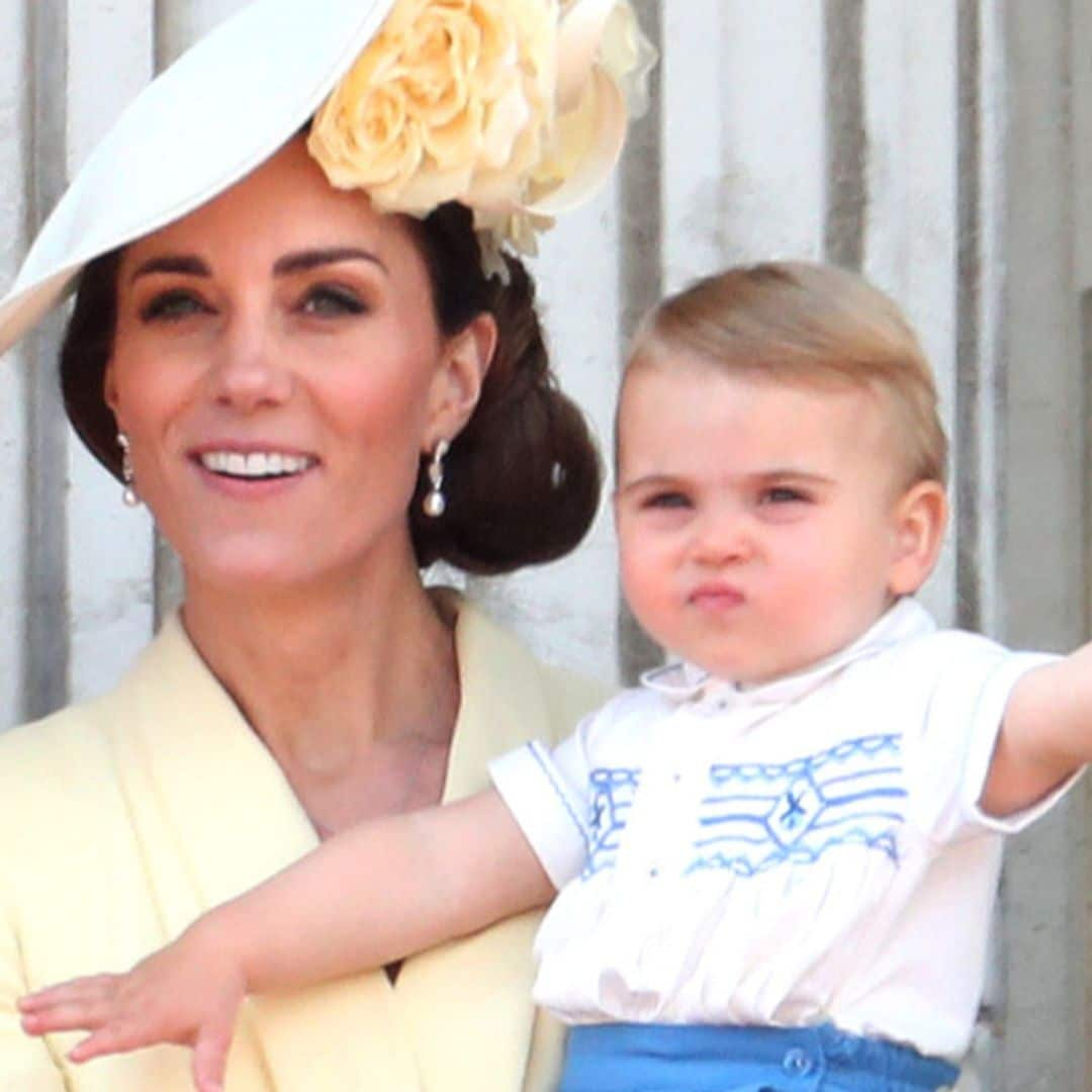 El príncipe Louis, hijo del príncipe William y Kate Middleton, debuta en el Trooping the Colour