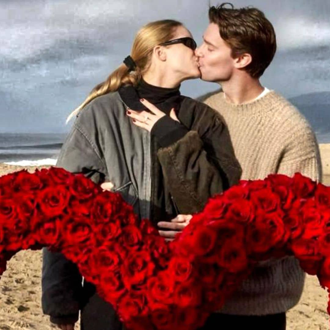 Patrick Schwarzenegger y Abby Champion se casan: así ha sido la romántica pedida en la playa ¡con un corazón de rosas!