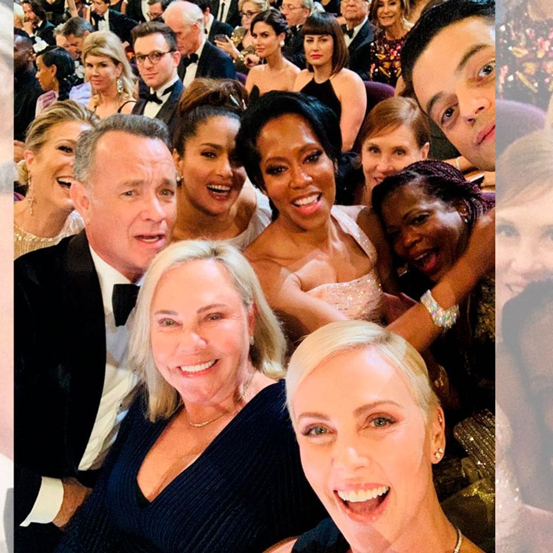 ¡Rápido, sonreíd! El otro selfie de los Oscar