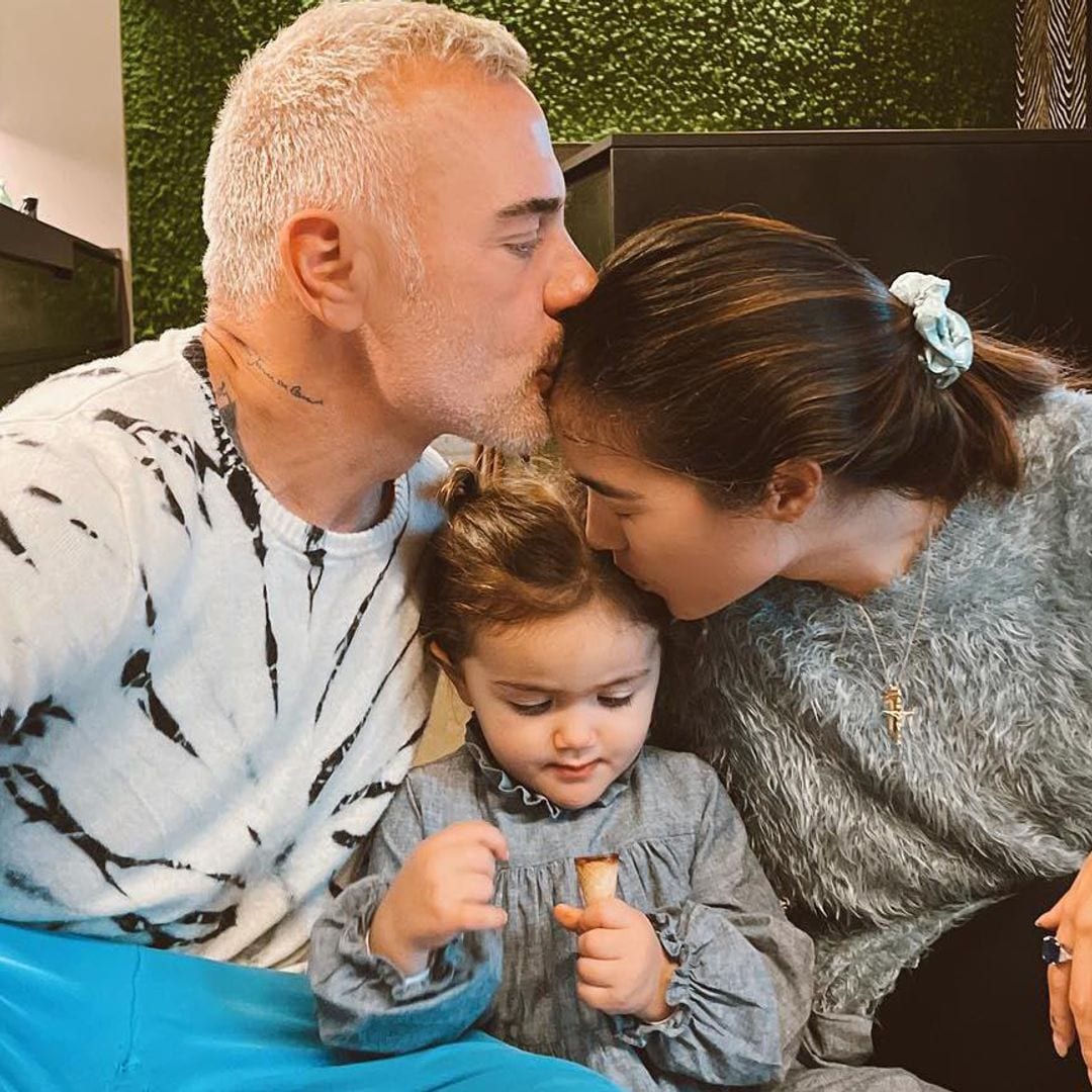 Sharon Fonseca y Gianluca Vacchi celebran los dos años de su pequeña Blu