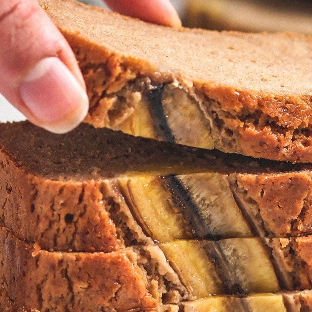 'Banana bread' con dátiles