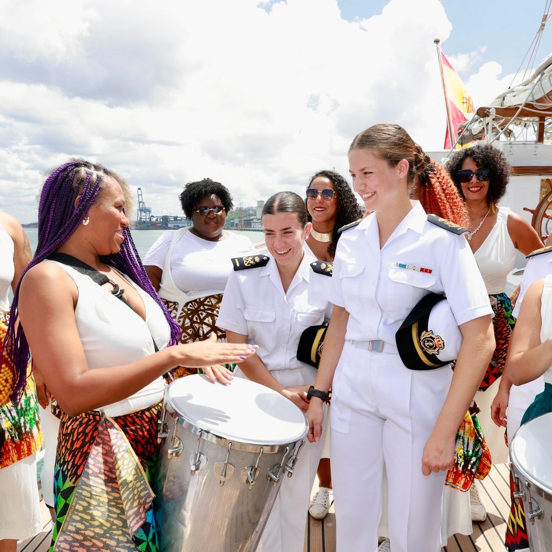 Así ha sido la llegada de la princesa Leonor a Salvador de Bahía después de tres semanas navegando