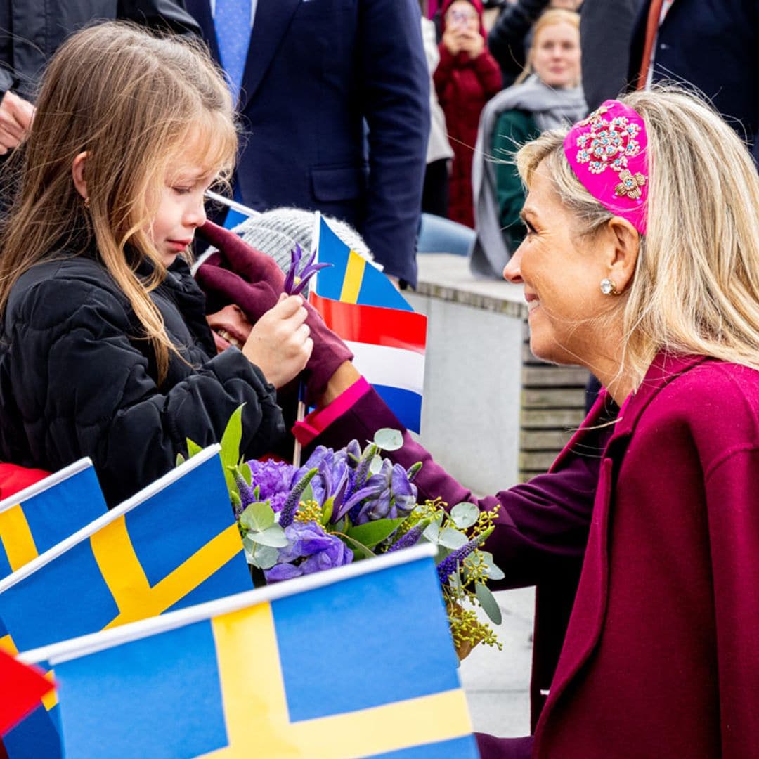 El tierno gesto de Máxima de Países Bajos sacando una sonrisa a una niña