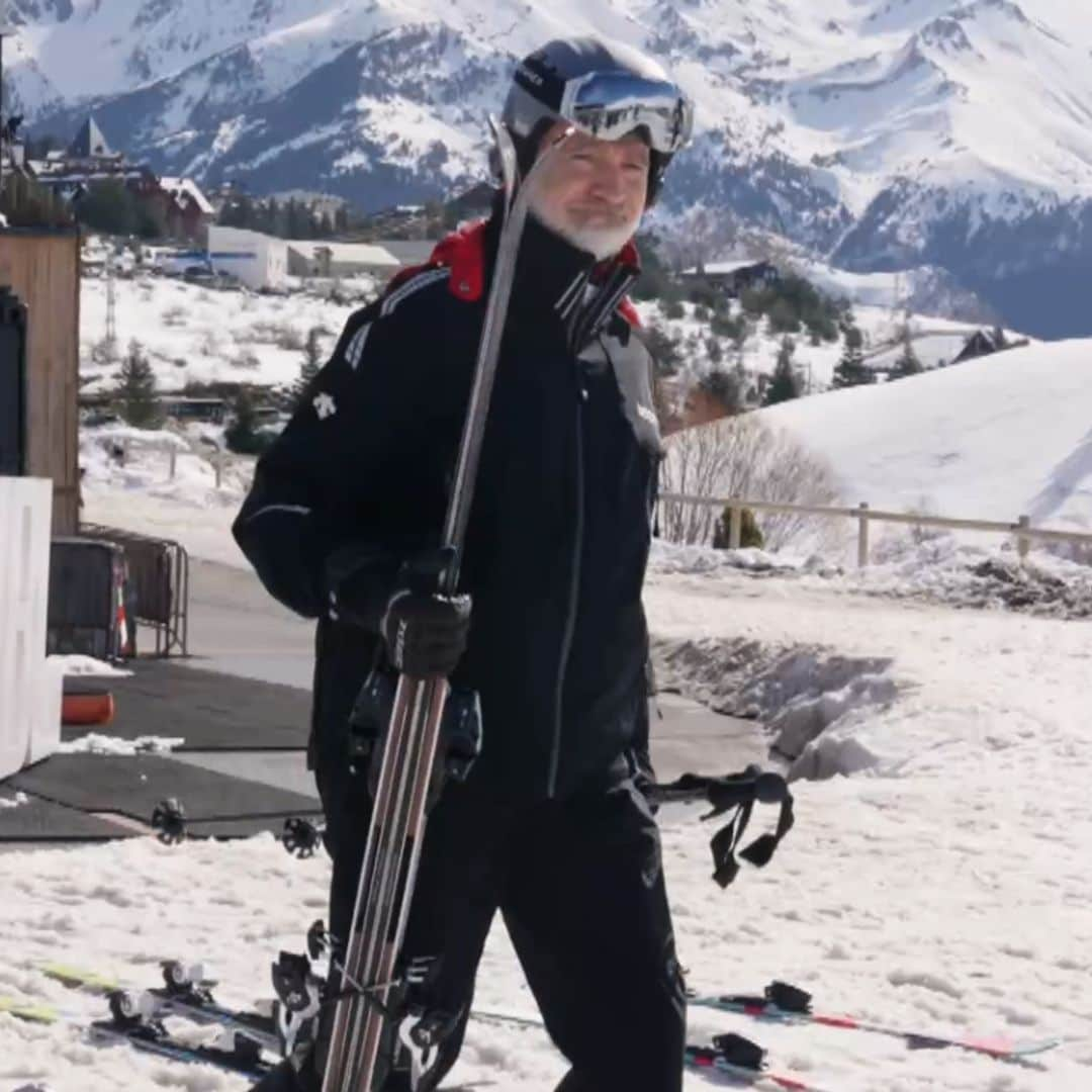 Así ha sido la escapada del rey Felipe a la estación de Formigal junto a sus amigos