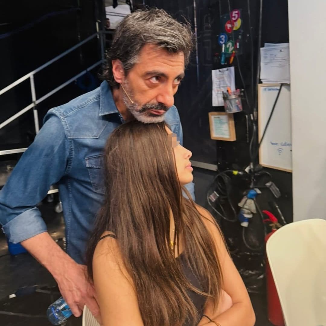 Juan del Val con su hija Olivia en El Hormiguero