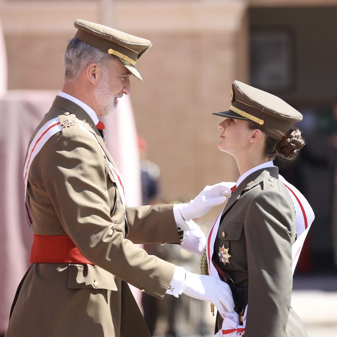 Esta es la nueva condecoración que ha recibido la princesa Leonor al finalizar su formación en Zaragoza