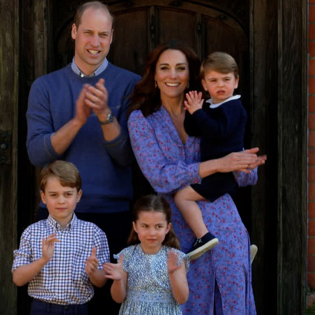 Los duques de Cambridge felicitan la Navidad a los sanitarios con una imagen familiar inédita