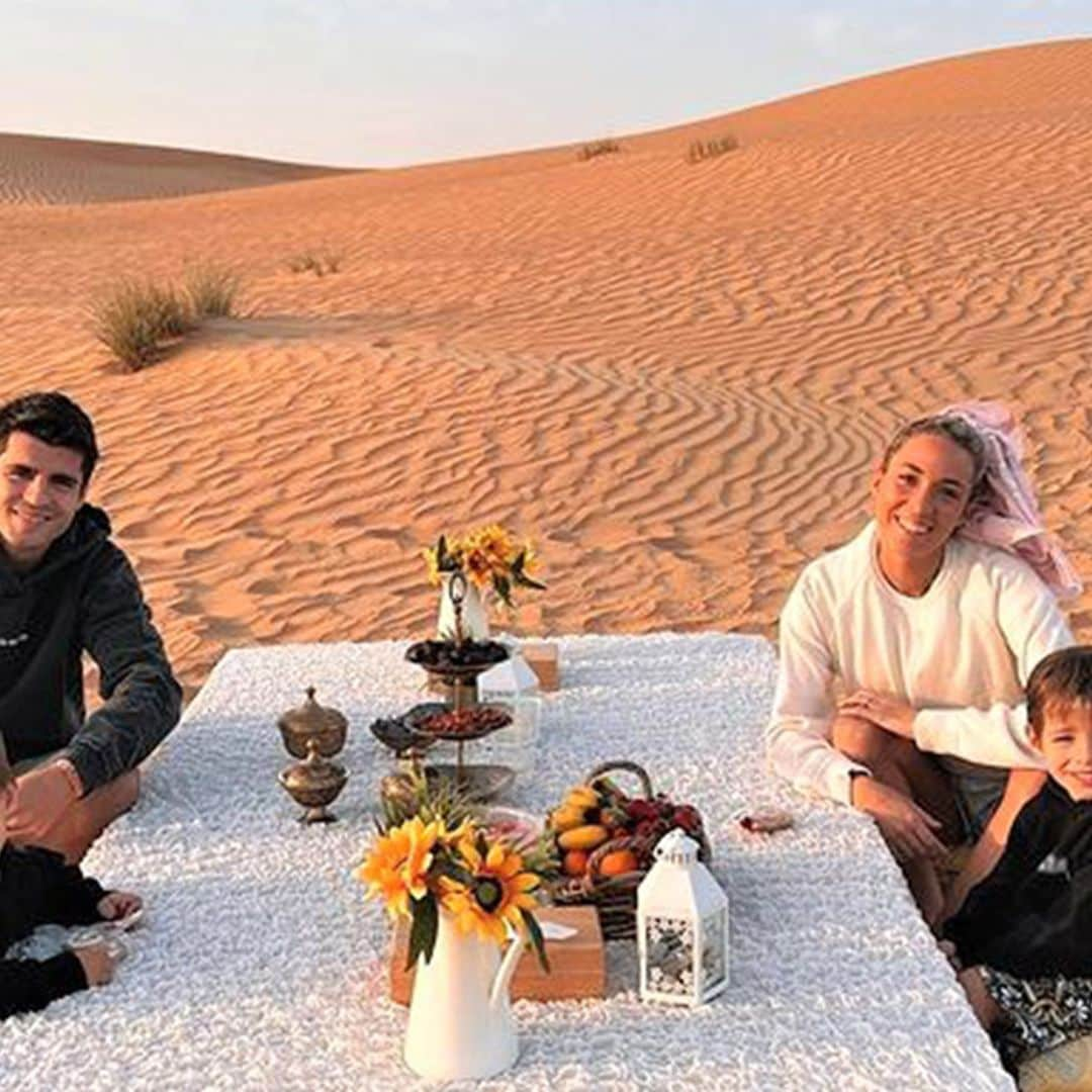 Las paradisíacas Navidades de Alice Campello en Dubai junto a Álvaro Morata y sus tres hijos