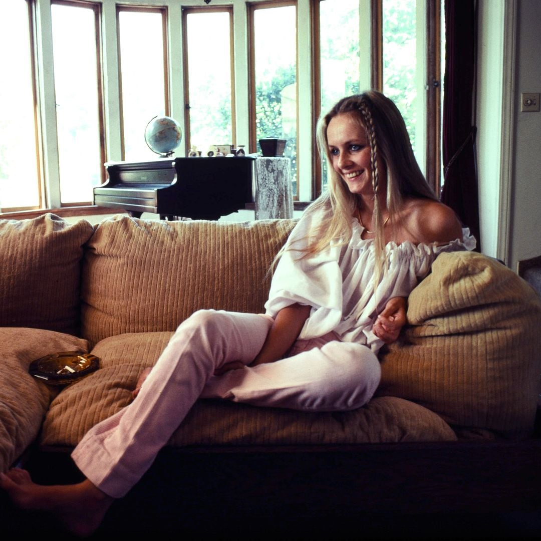 Twiggy en su casa de Hollywood, en 1983 