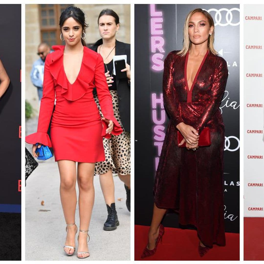 Estas 19 estrellas latinas harán que ames los ‘outfits’ rojos, ¿cuál usarías?