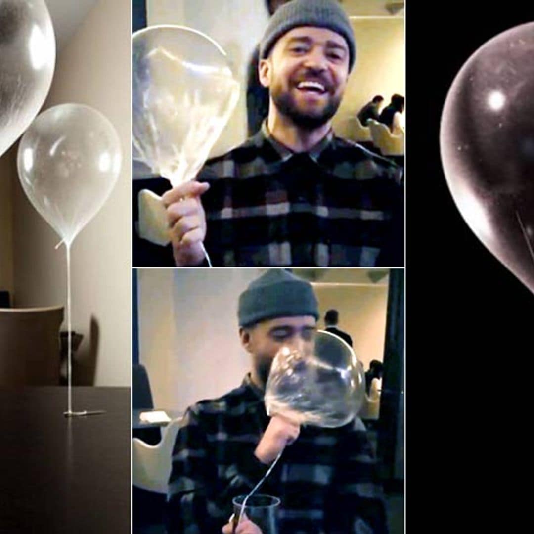 Platos icónicos: así es el globo comestible que tanto divierte a Justin Timberlake