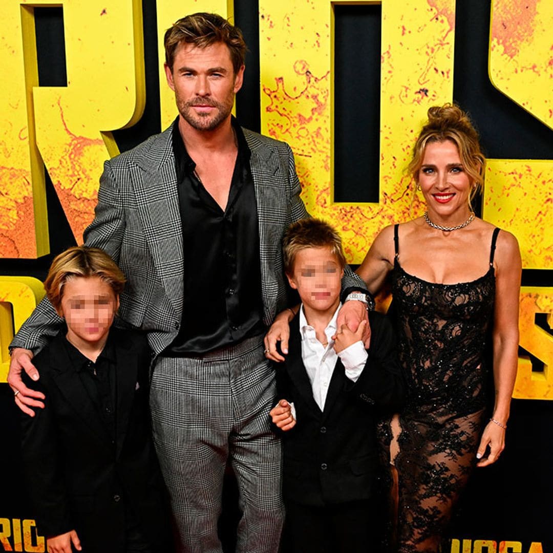 El debut de los mellizos de Elsa Pataky y Chris Hemsworth en la alfombra roja: Sasha y Tristan de 10 años