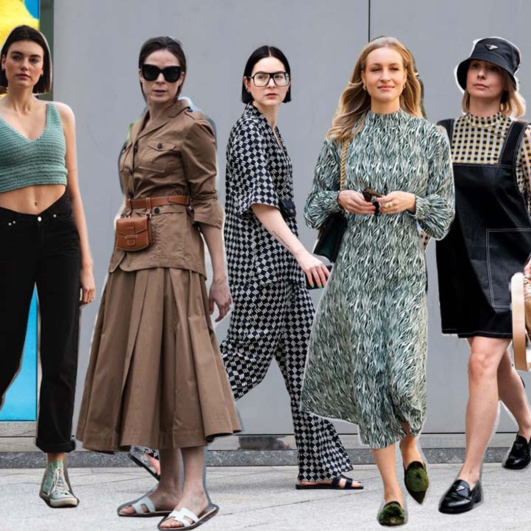 Vaqueros y zapatillas, maxivestidos con sandalias y otros looks de tendencia con zapato cómodo