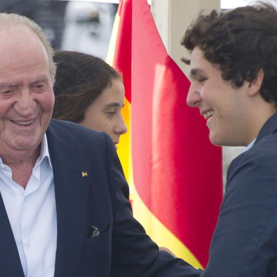 Felipe de Marichalar ha regresado a Madrid después de visitar a su abuelo, el rey Juan Carlos, en Abu Dabi