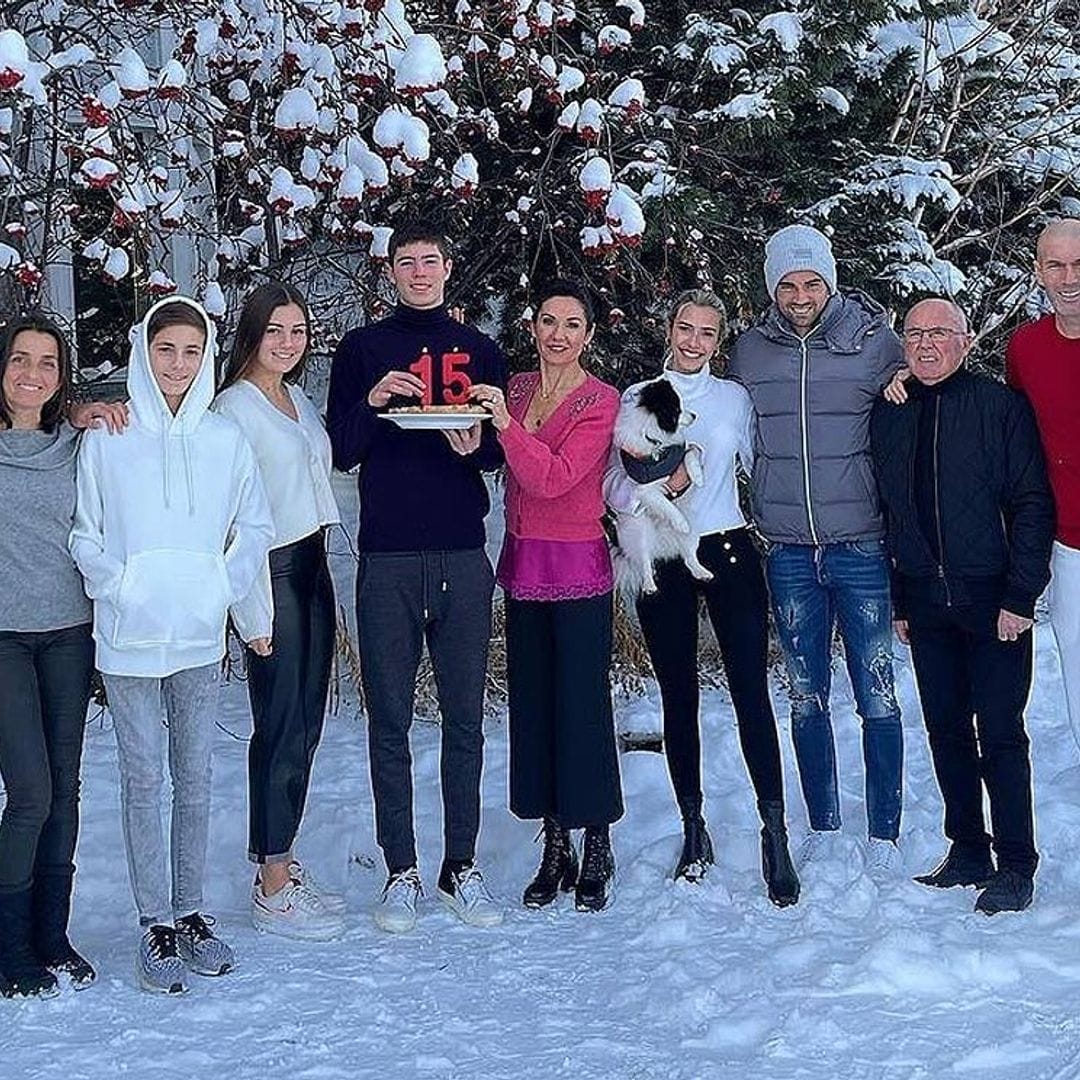 Un cumpleaños, nieve y mucha diversión en las vacaciones blancas de los Zidane