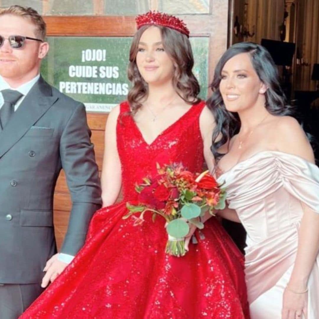 ‘Canelo’ Álvarez y su ex, unidos en el gran día de su hija Emily