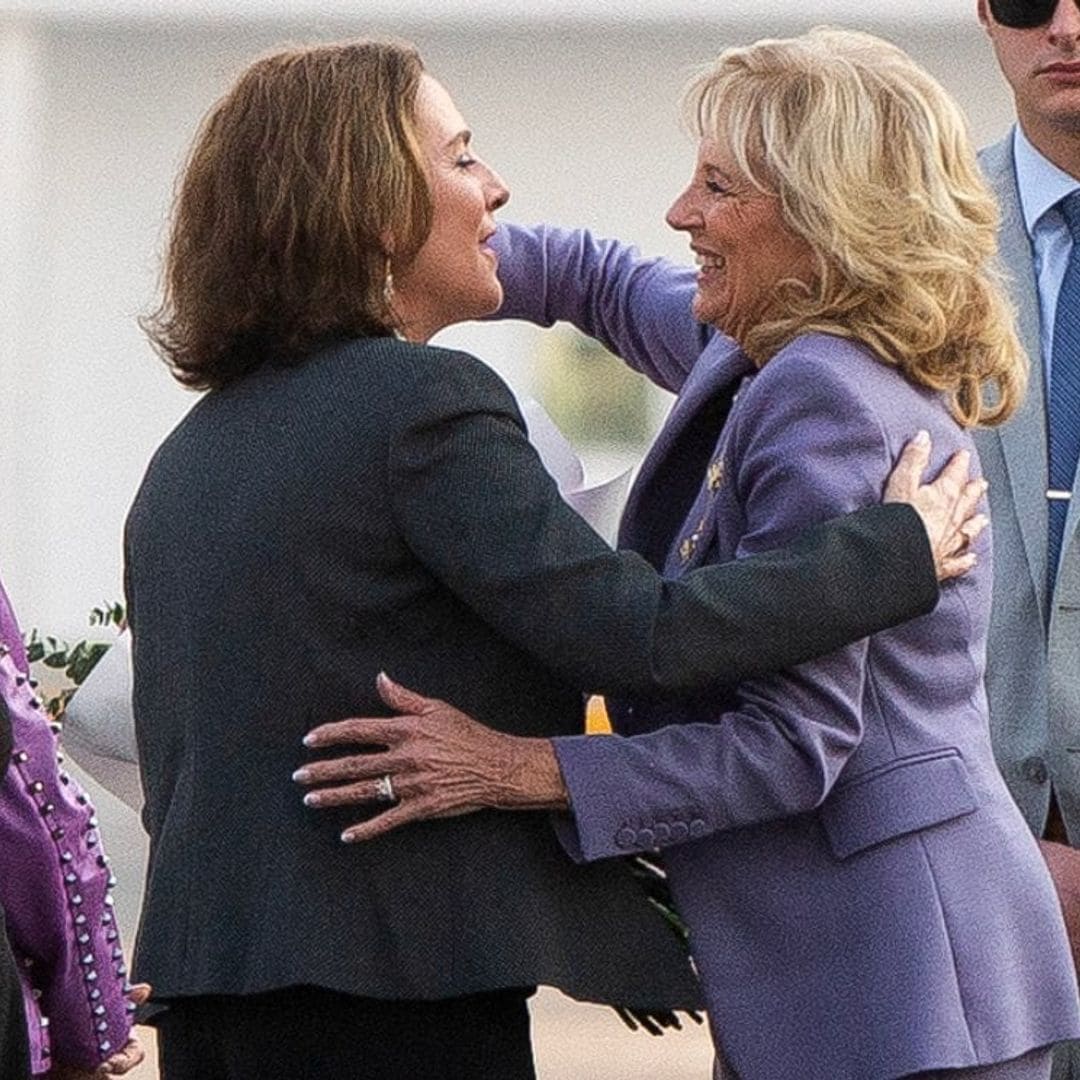 La calurosa bienvenida de Beatriz Gutiérrez Müller a Jill Biden a México