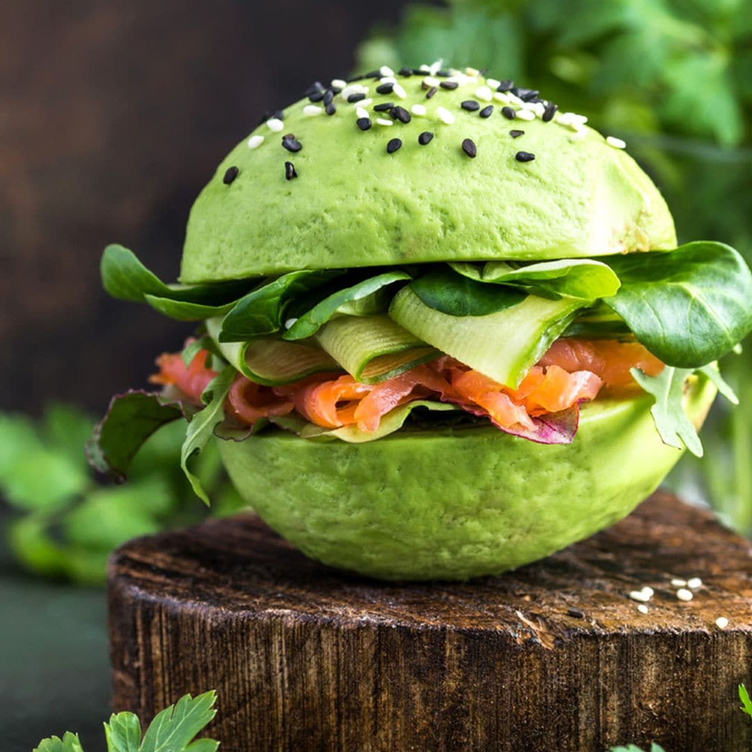 'Bocadillo' de aguacate y salmón