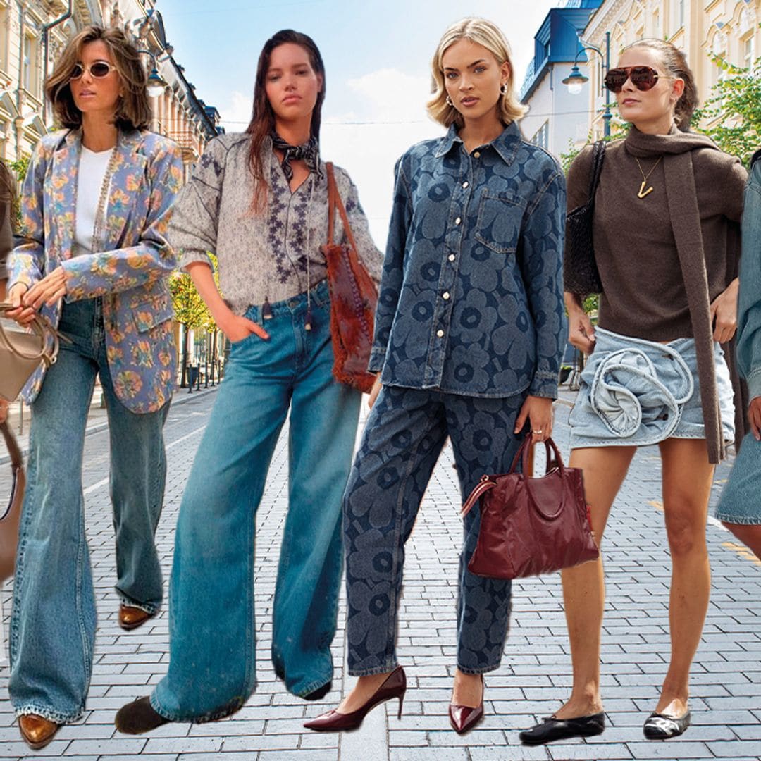 Guía FASHION de los vaqueros que serán tendencia este otoño: de los 'jeans' acampanados a las bermudas