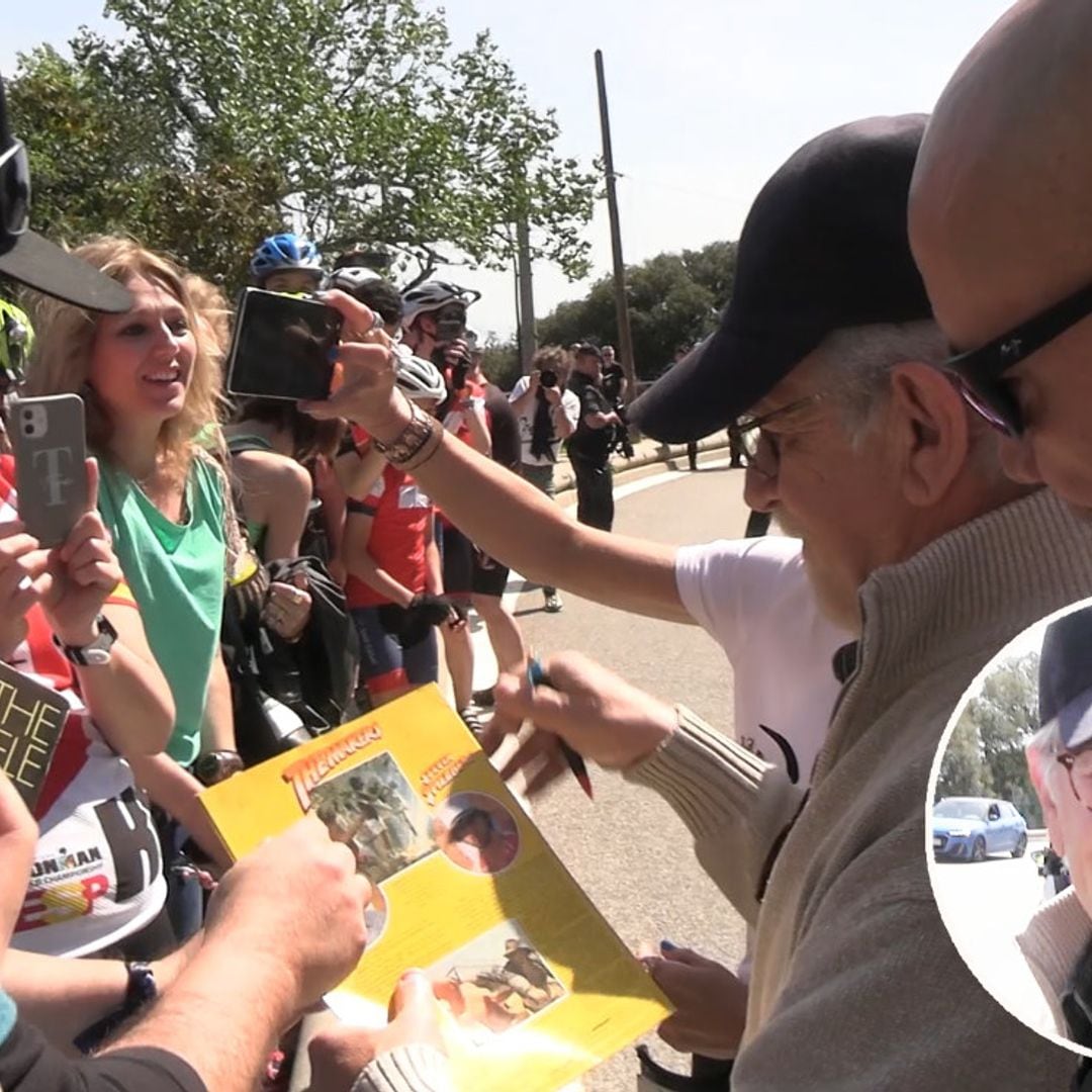 Steven Spielberg desata la locura en Barcelona y protagoniza un momento muy simpático con un minifan