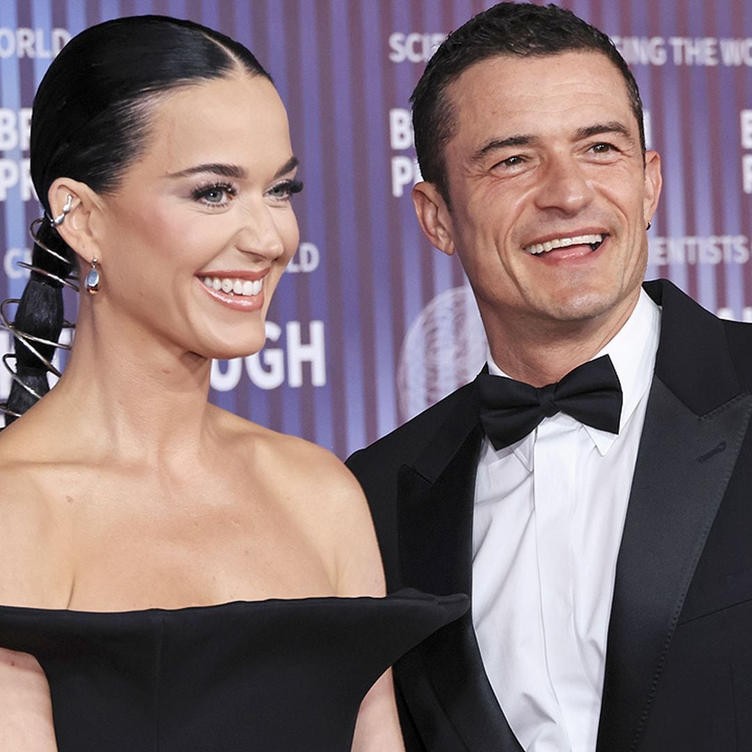 El insólito posado de Katy Perry y Orlando Bloom