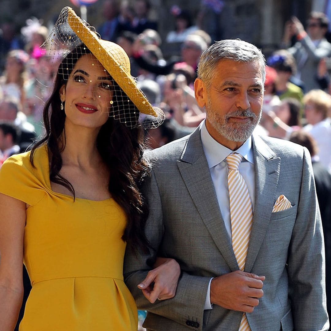 Revelado el gran secreto de George y Amal Clooney en la boda de los duques de Sussex