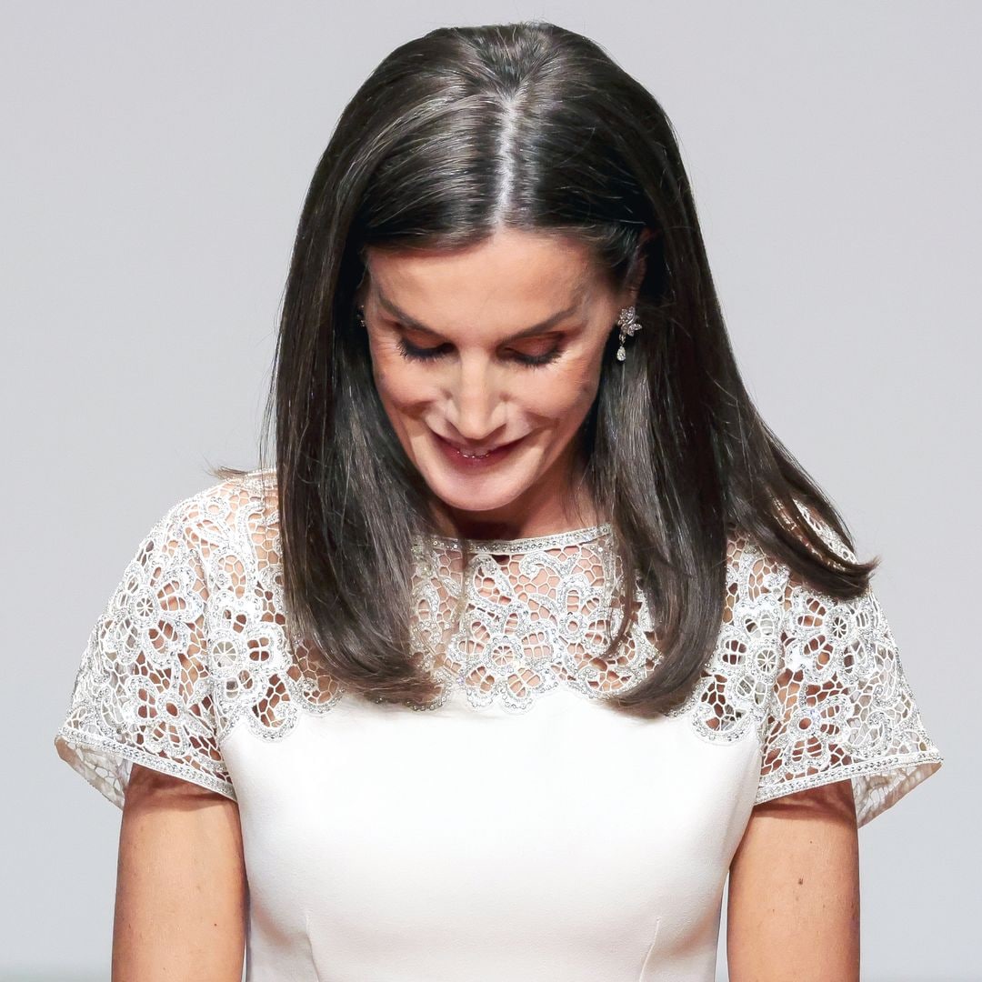 La reina Letizia en los Premios Nacionales de la Cultura en Madrid el 10 de octubre de 2024