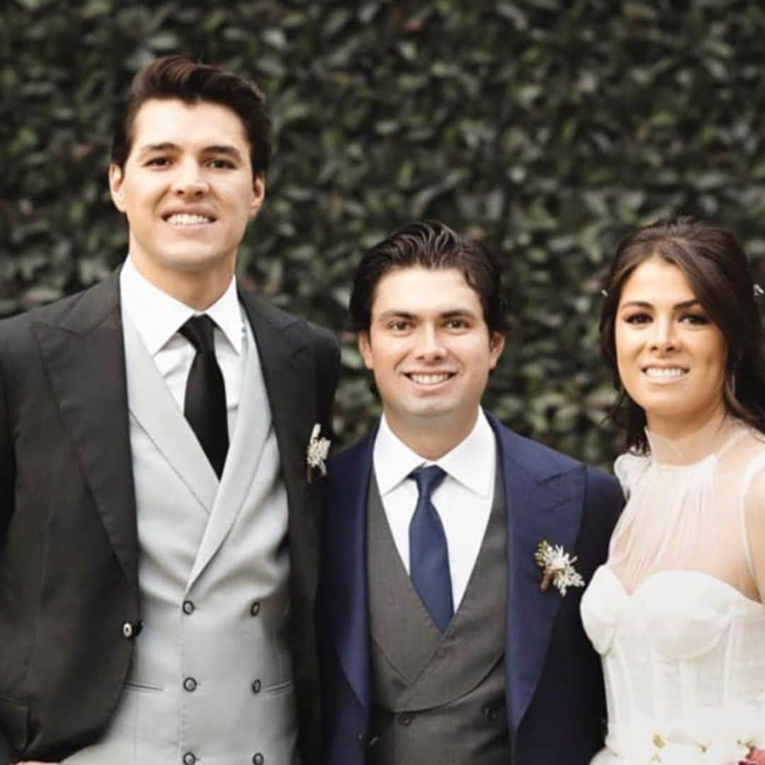 Con una foto inédita de la boda de su hermana, Alejandro Peña felicita a su cuñado por su cumpleaños