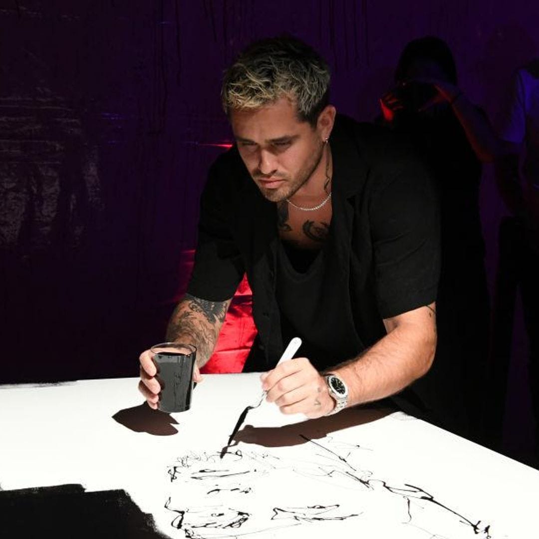 Mr. Dripping, el artista favorito de las celebridades, sorprende con su técnica en el Art Basel