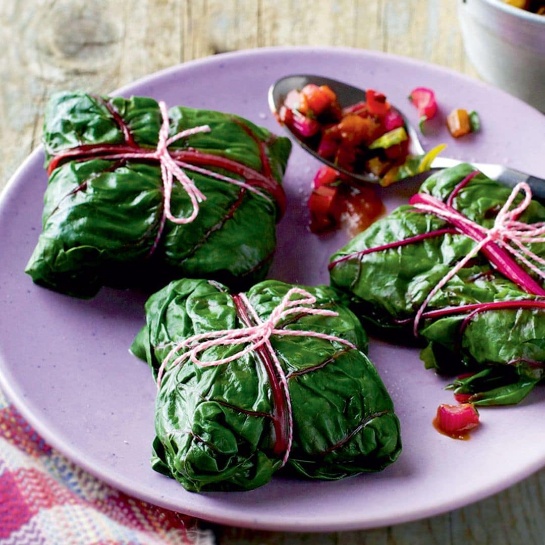 Paquetitos rellenos de soja y verduras