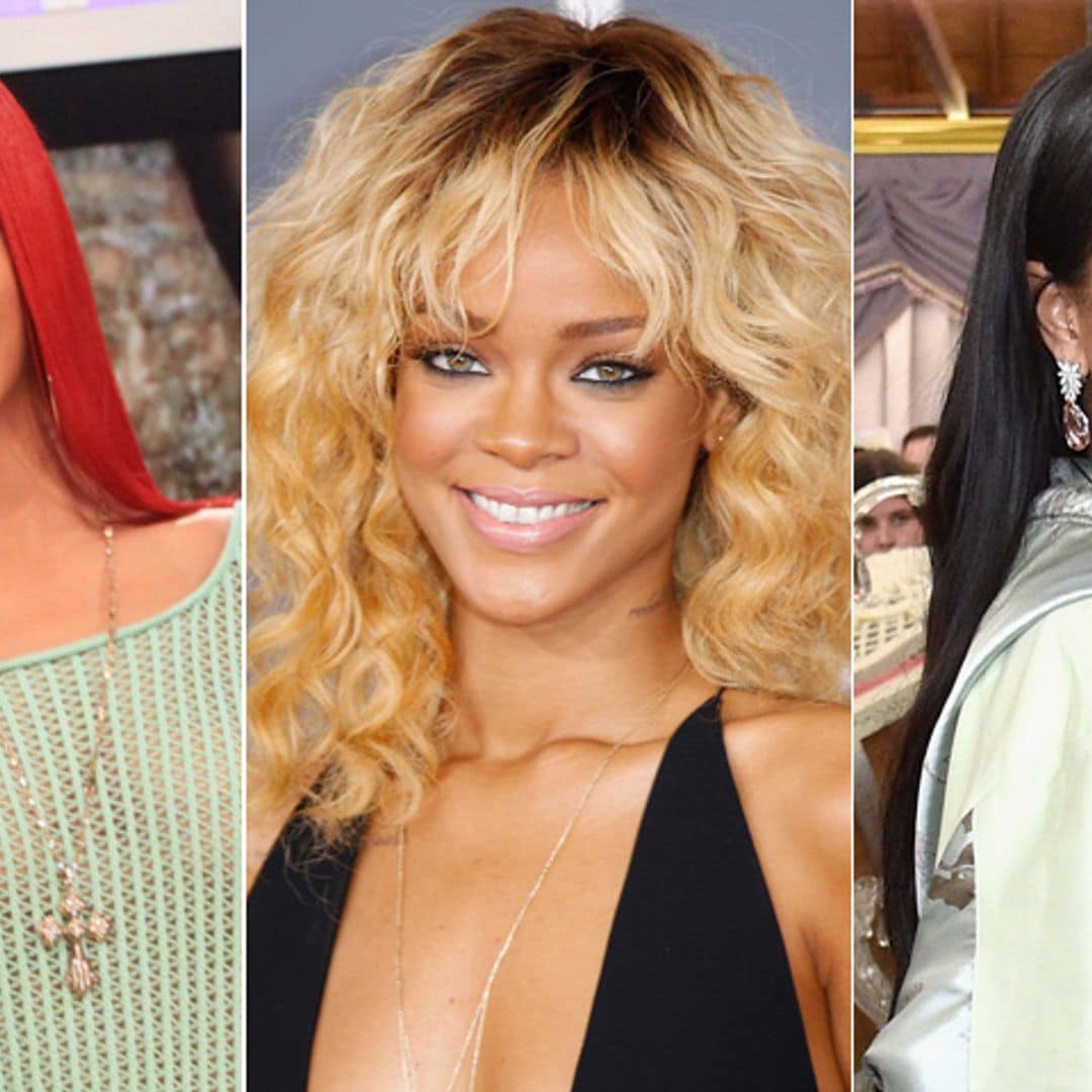 ¡Una mujer camaleónica! Así son algunos de los mejores cambios de 'look' de Rihanna