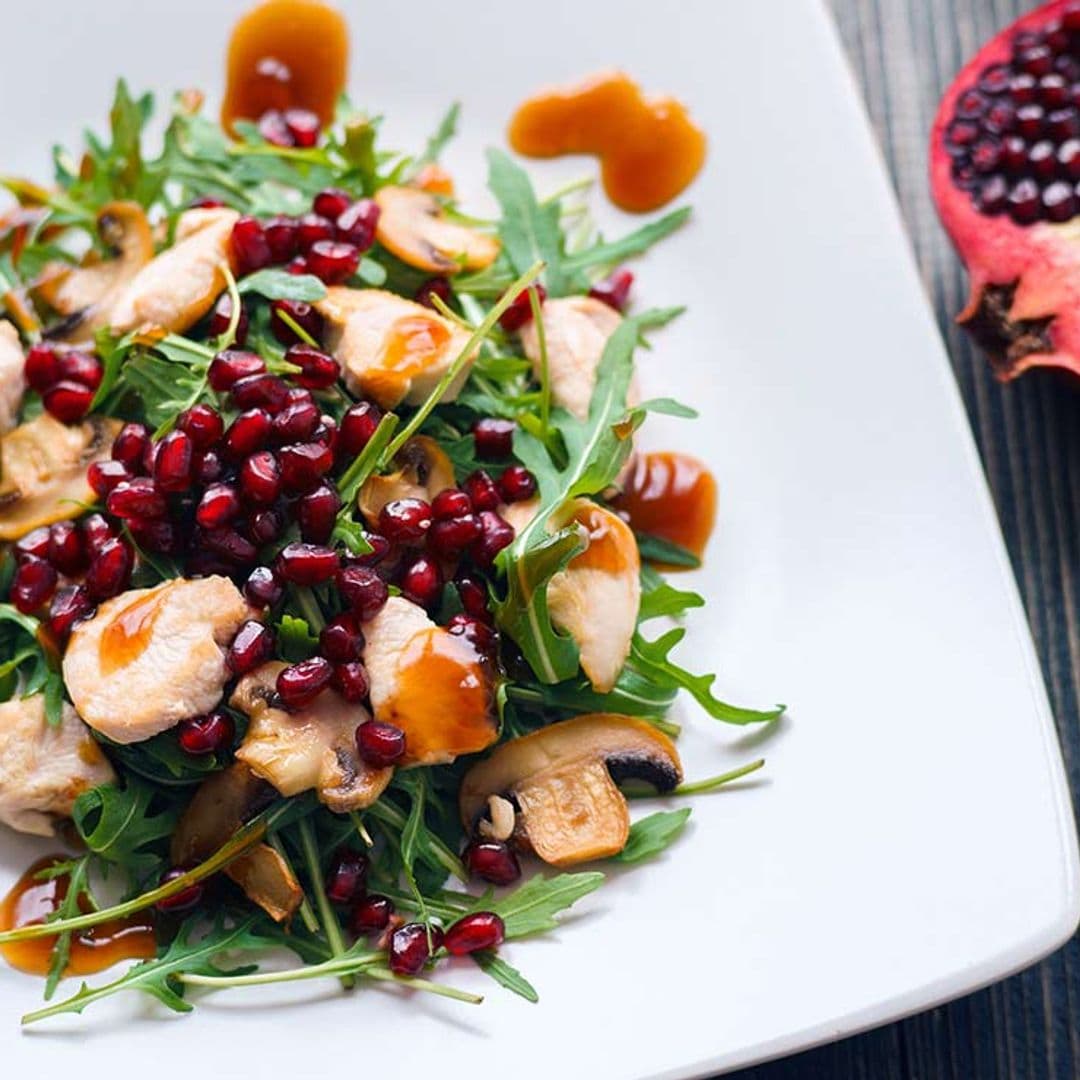 Ensalada de pollo con granada