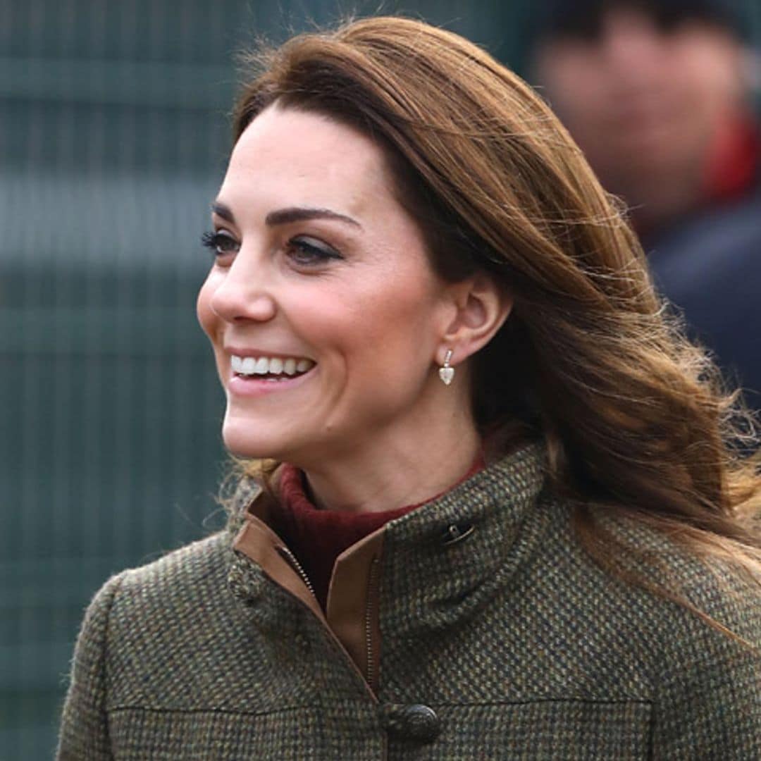 Por fin vemos la misteriosa chaqueta 'tweed' de Kate Middleton