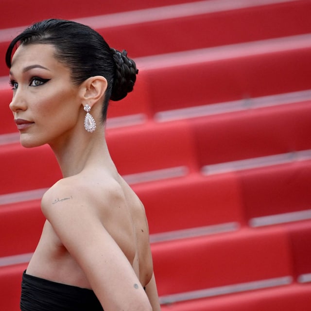 bella hadid peinado