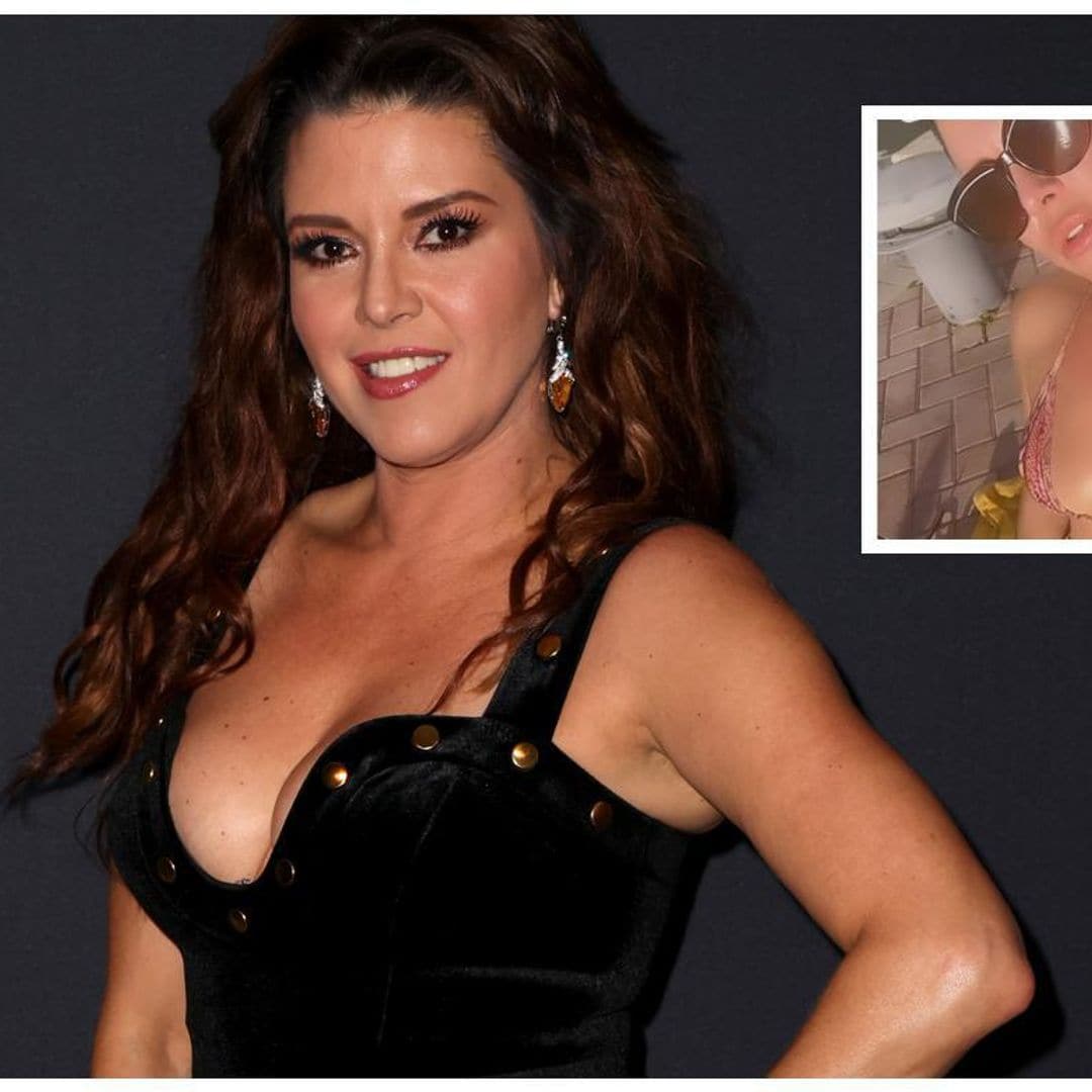 Guapísima en bikini, Alicia Machado disfruta su soltería