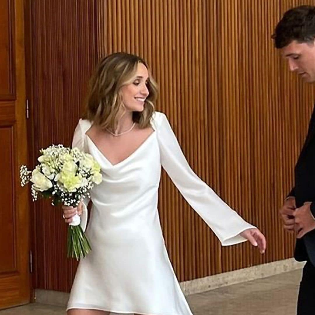 El estiloso look de la 'influencer' danesa Katrine Friis en su boda con el futbolista Andreas Christensen