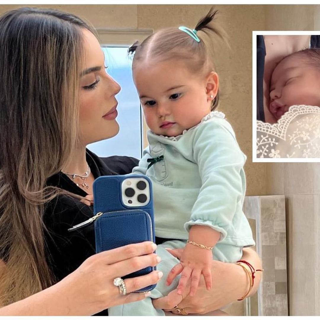 Ximena Navarrete muestra el primer encuentro entre su primogénita y su hermanito