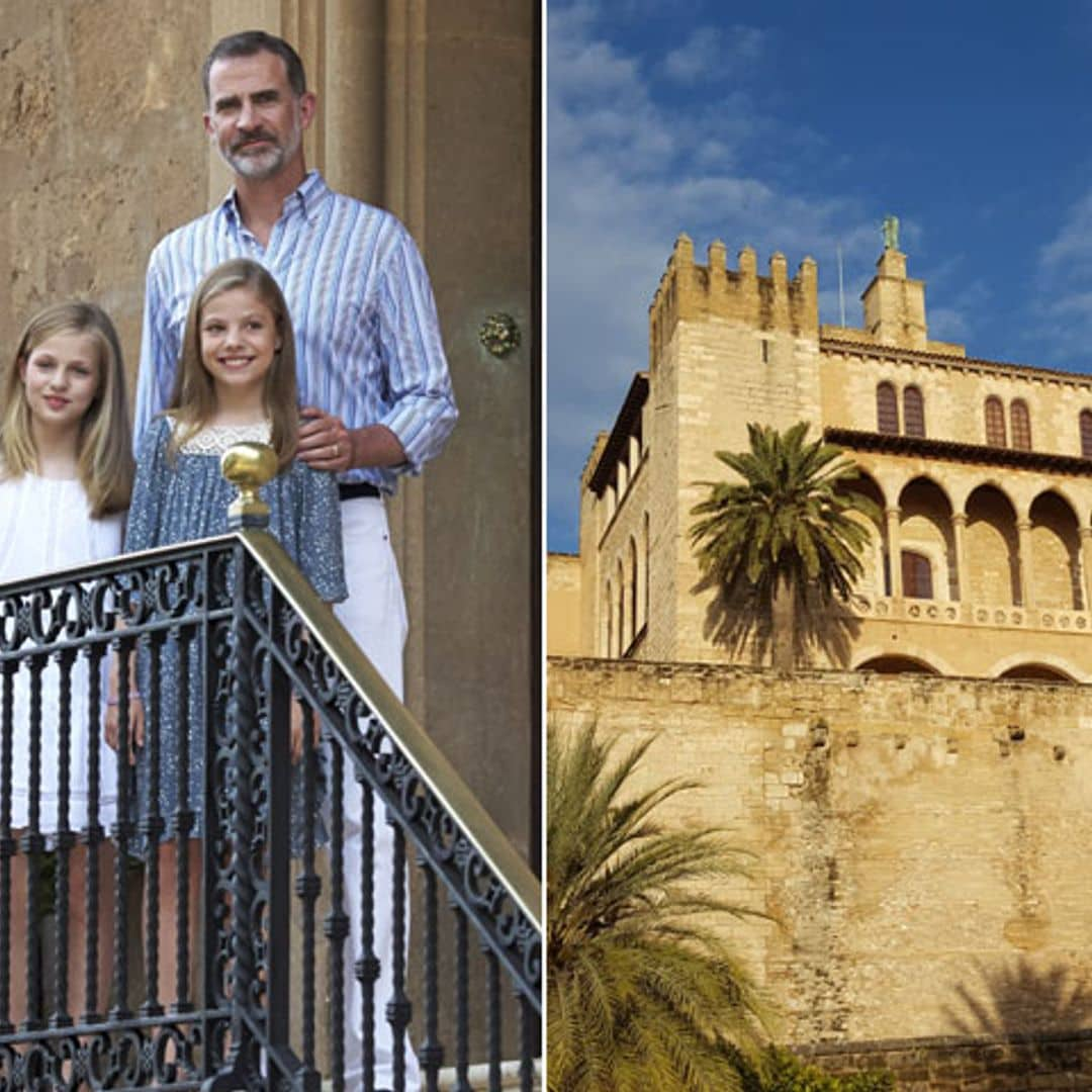 Los Reyes y sus hijas cambian Marivent por La Almudaina para su posado estival