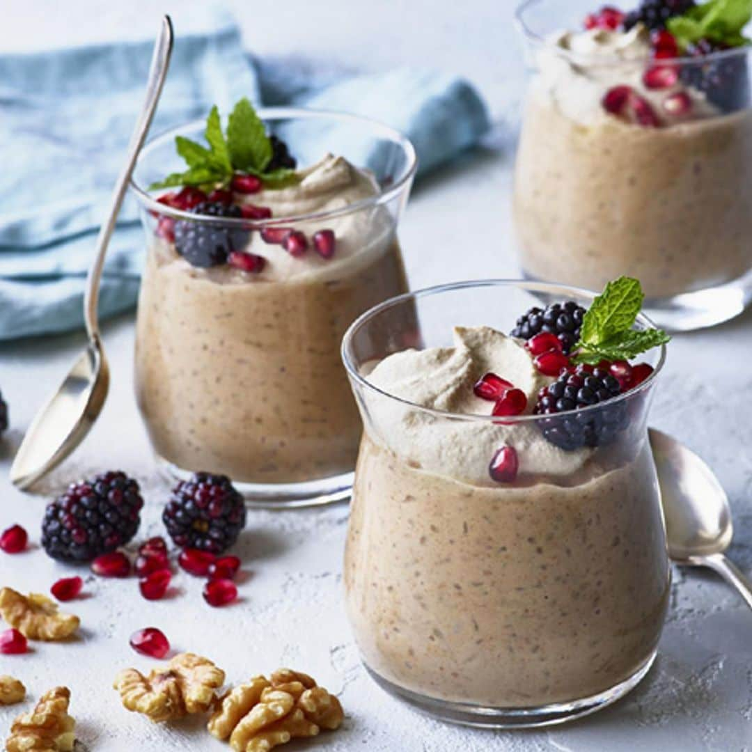 Arroz con leche de nueces