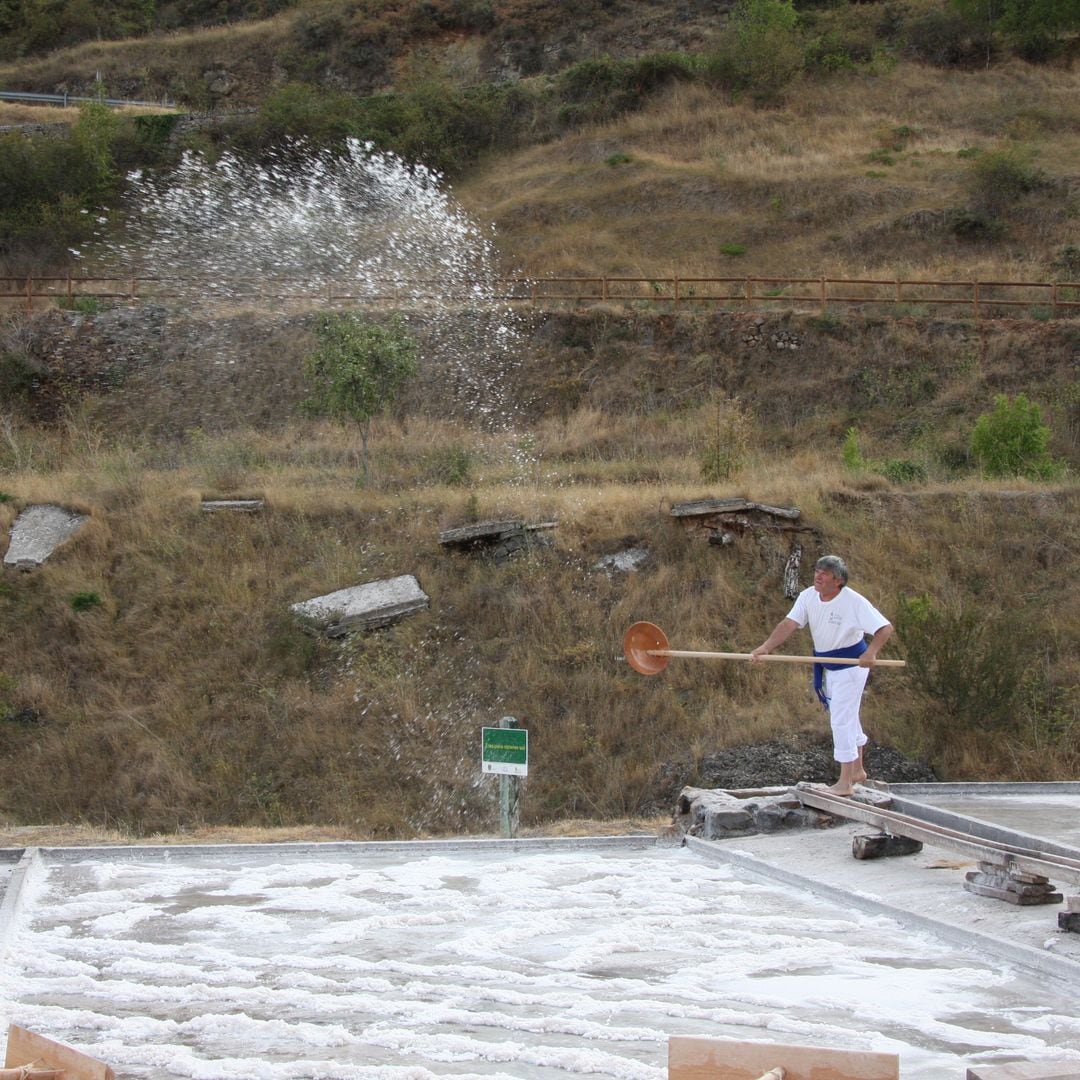 Producción de sal y salinas en Poza de la Sal, Burgos