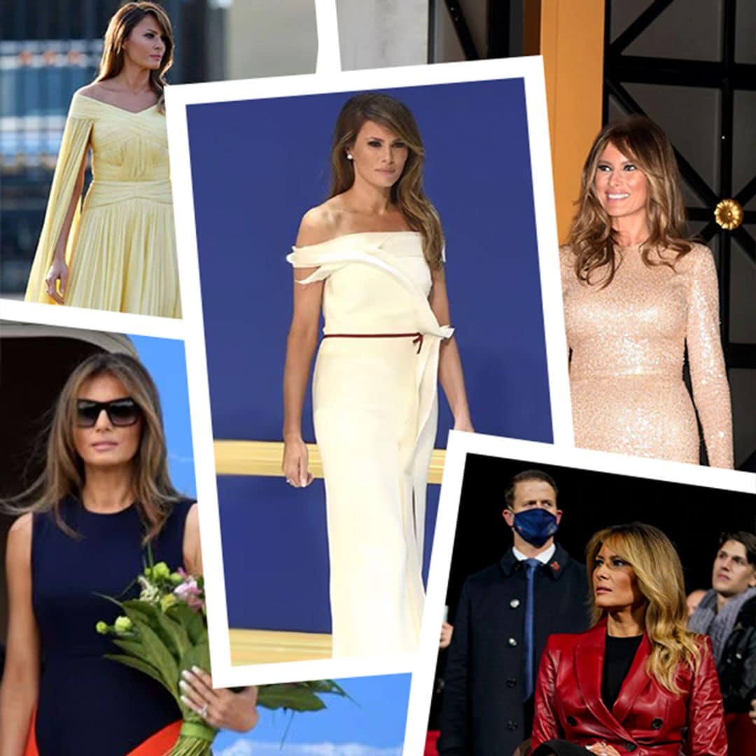 Los 20 looks de Melania Trump que más impactaron en su anterior etapa como primera dama